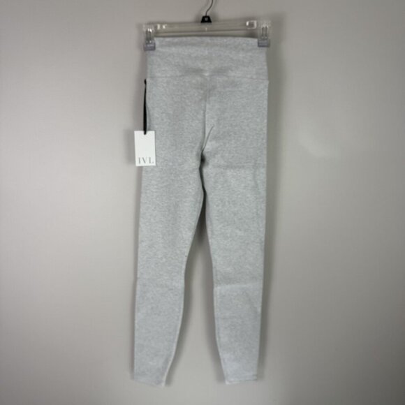 IVL Collective Lounge Legging XS Heather Grey Cotton Jersey High Rise Cozy - Picture 7 of 7
